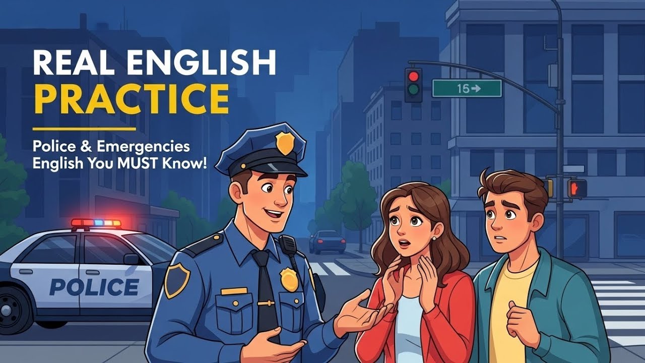 Talk to the Police in English US | Real-Life Emergency Phrases You MUST Know!