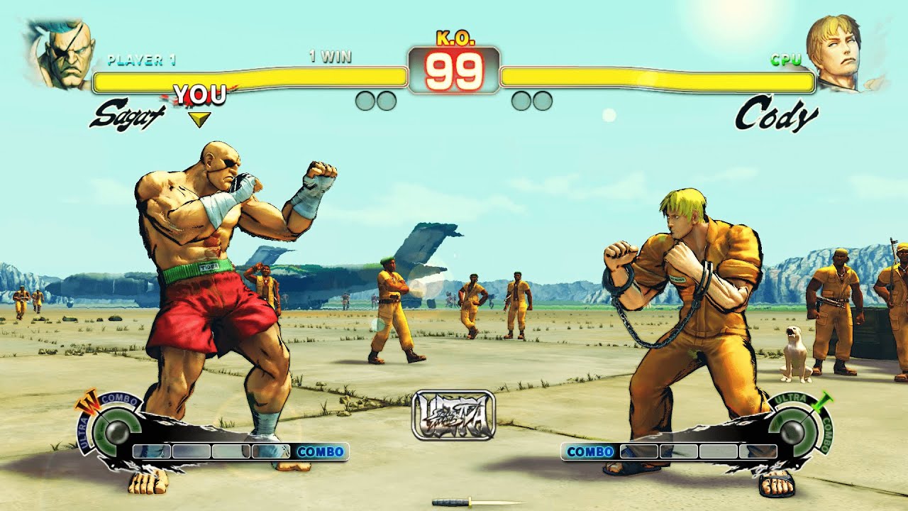 Sagat vs Cody (Hardest) Street Fighter 4.| Epic Battle