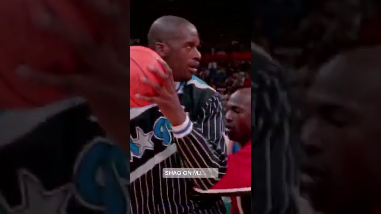 Shaq with the dream shake on Michael Jordan 🙌🏽😂🏀 TikTok @espn