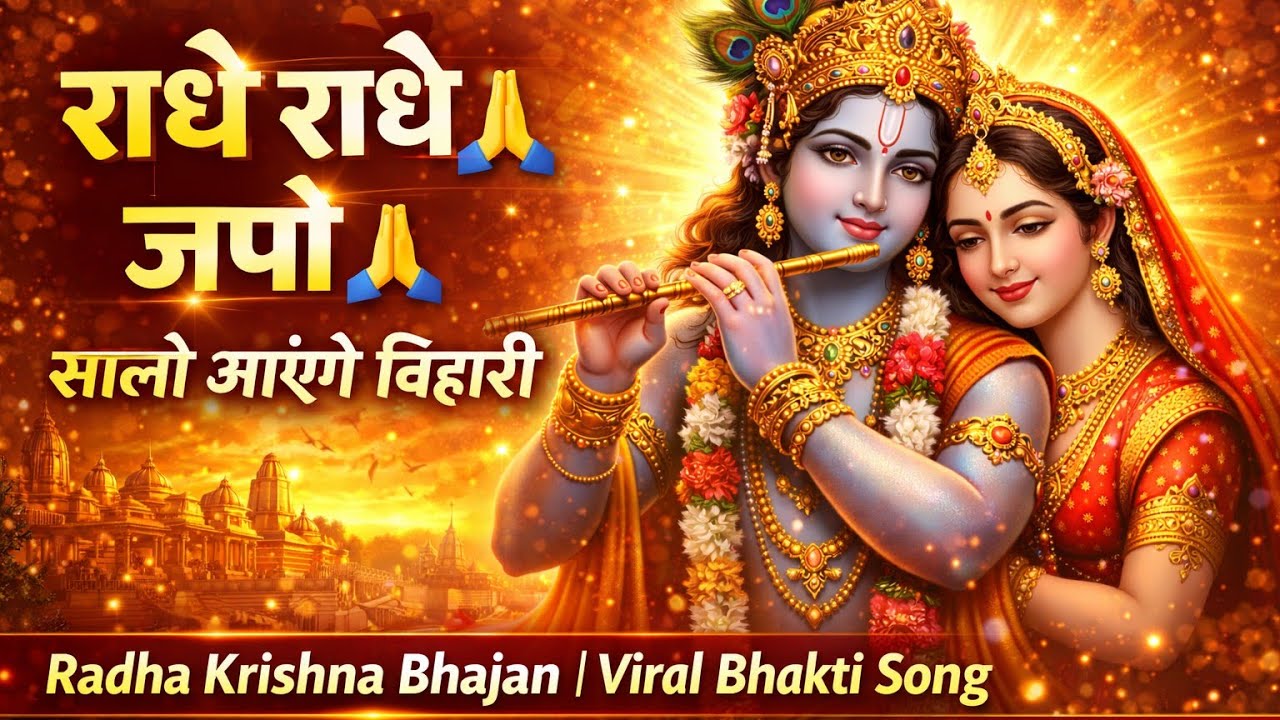 Radhe Radhe Japo 🙏 | सालो आएंगे बिहारी | Radha Krishna Bhajan | Viral Bhakti Song