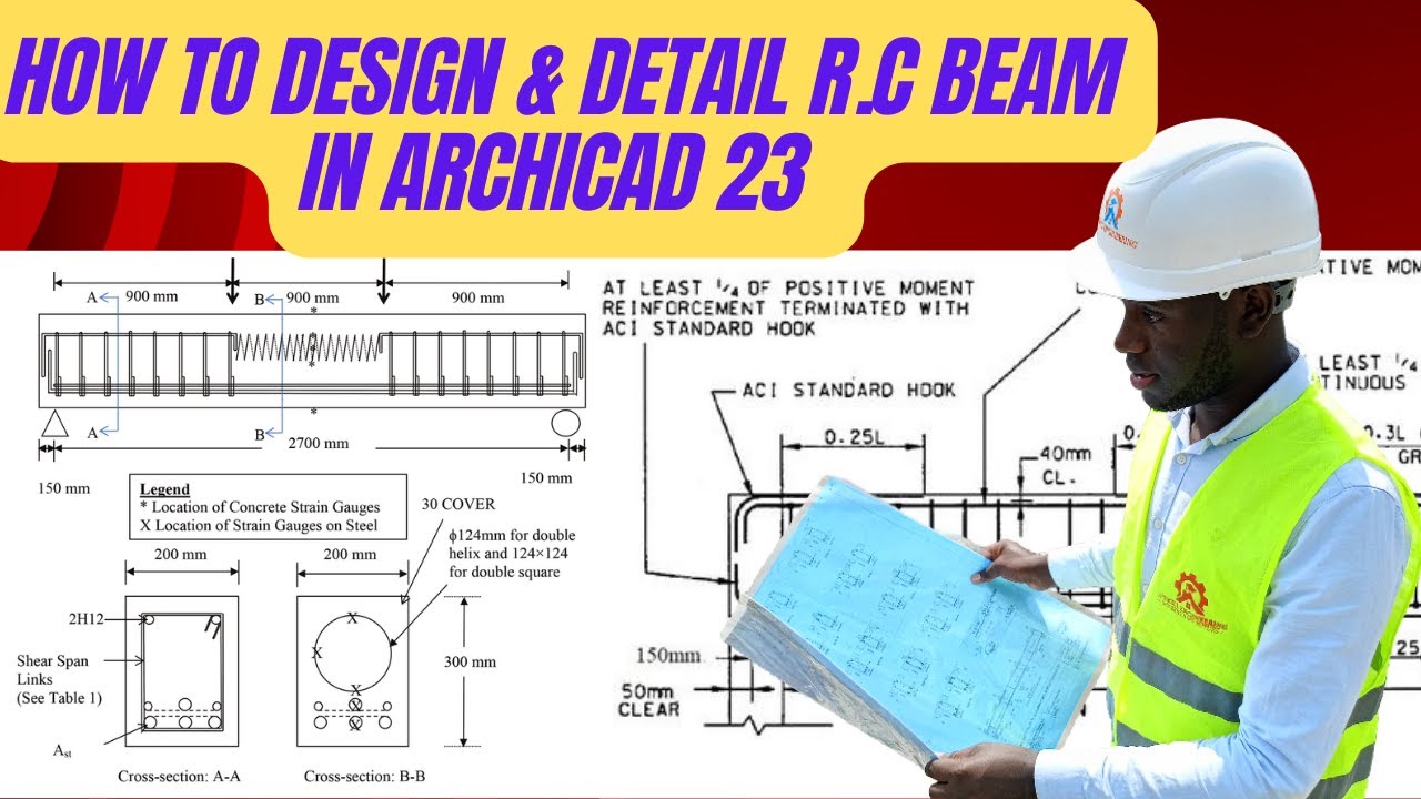 Как спроектировать и детализировать железобетонную балку в ArchiCAD 23