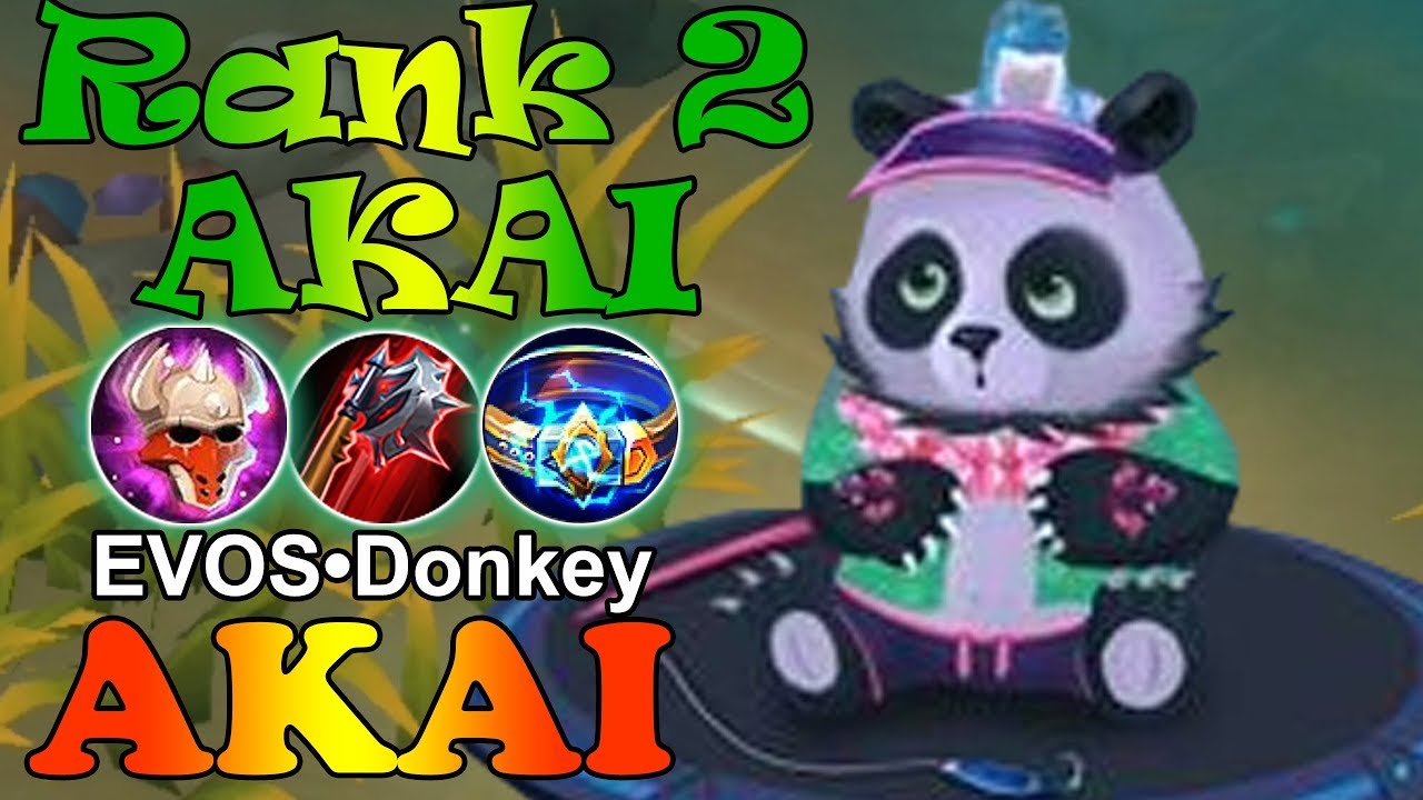 Rank 2 Global Akai [EVOS&bull;Donkey BARBAR] Mobile Legends gameplay