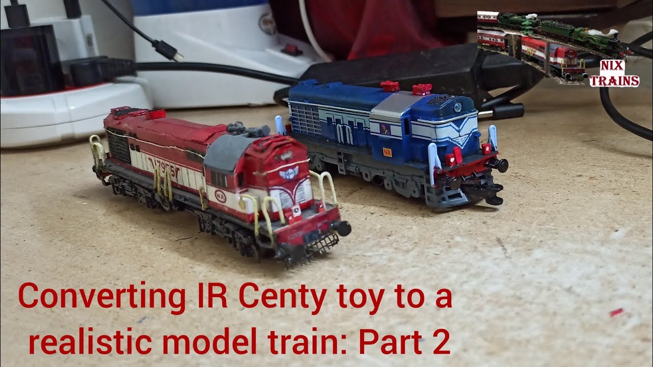 Converting IR Centy toy to a realistic model train: Part 2