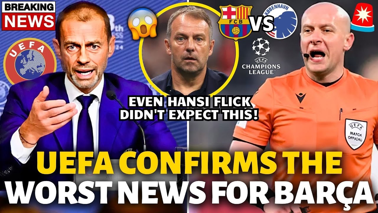 🚨СРОЧНО! УЕФА ТОЛЬКО ЧТО ПОДТВЕРДИЛА УЖАСНУЮ НОВОСТЬ ДЛЯ «БАРСЕЛОНЫ»! ЭТОГО НЕ МОЖЕТ БЫТЬ! НОВОСТ...