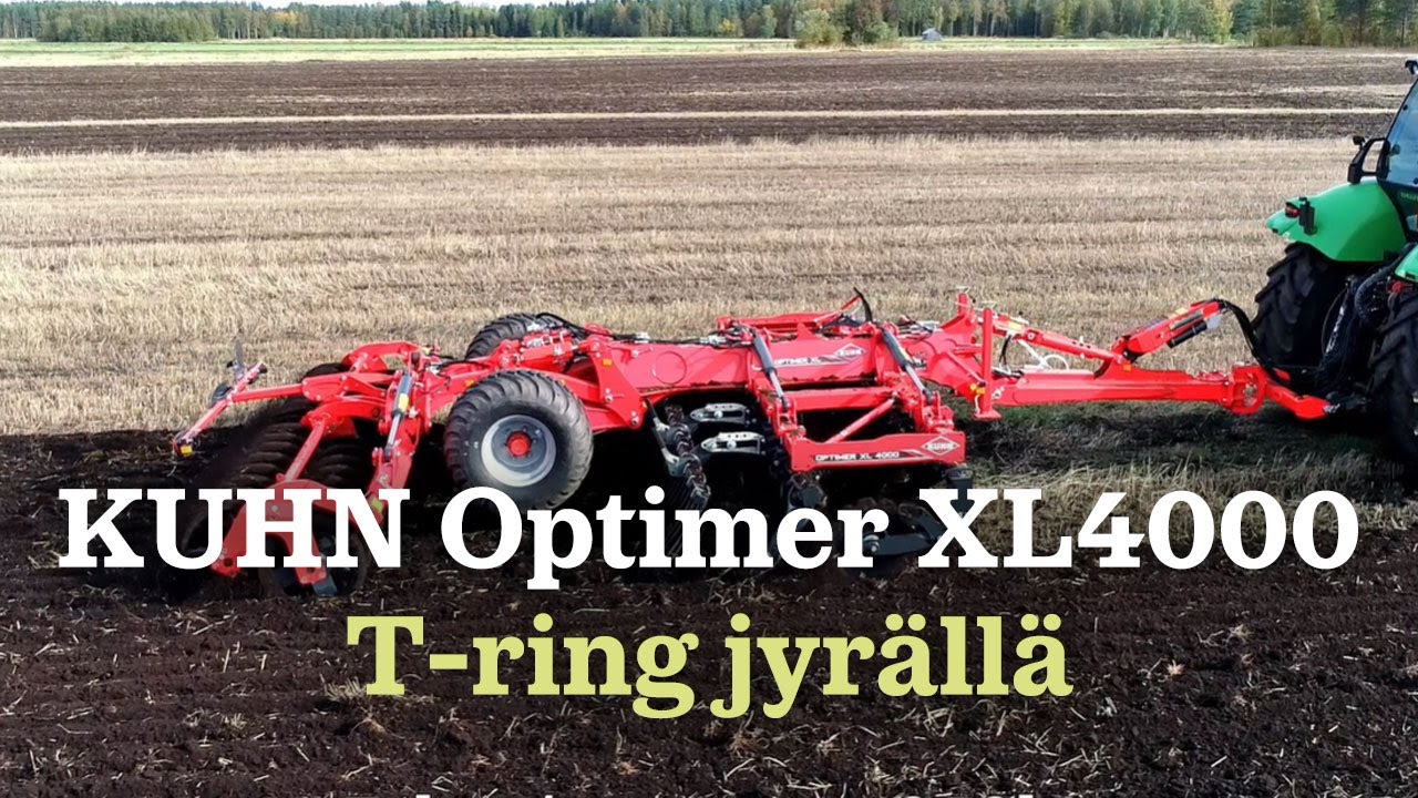 KUHN Optimer XL4000 T-ring jyrällä