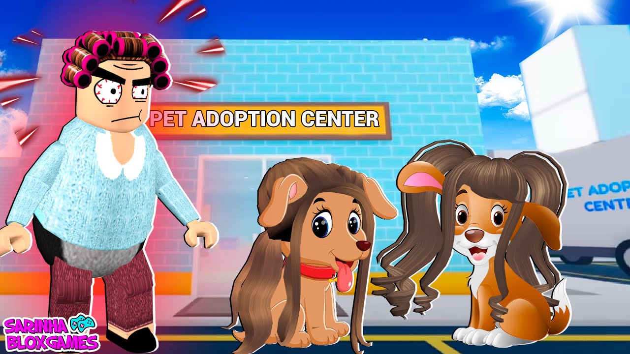 FOMOS ADOTADAS POR UMA VOVÓ MALUCA POR PETS - Pet Story | Roblox