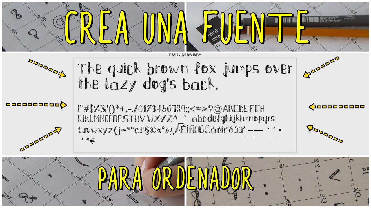 Crea tu propia fuente de texto o letra para ordenador