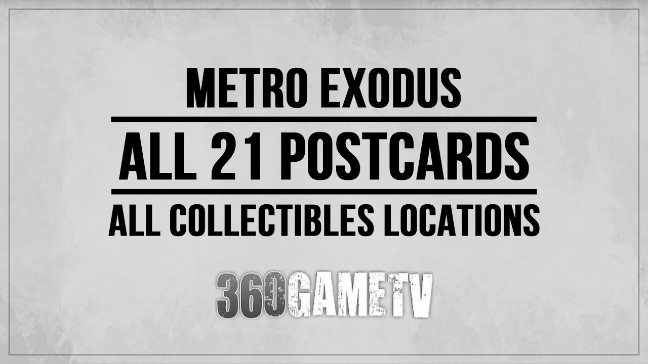 Metro Exodus All Postcard Collectibles Locations Guide - Old world pictures Trophy / Achievement