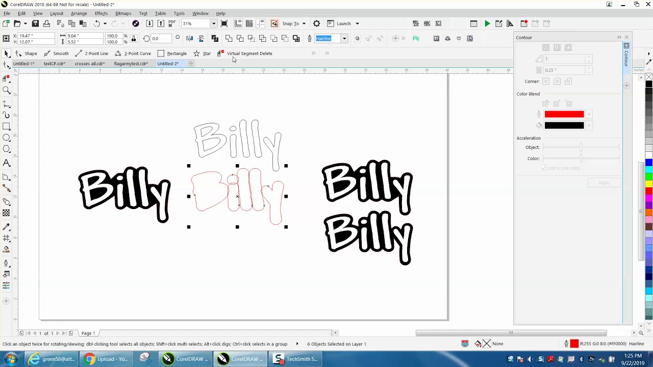 Советы и рекомендации по Corel Draw: контур текста двумя способами