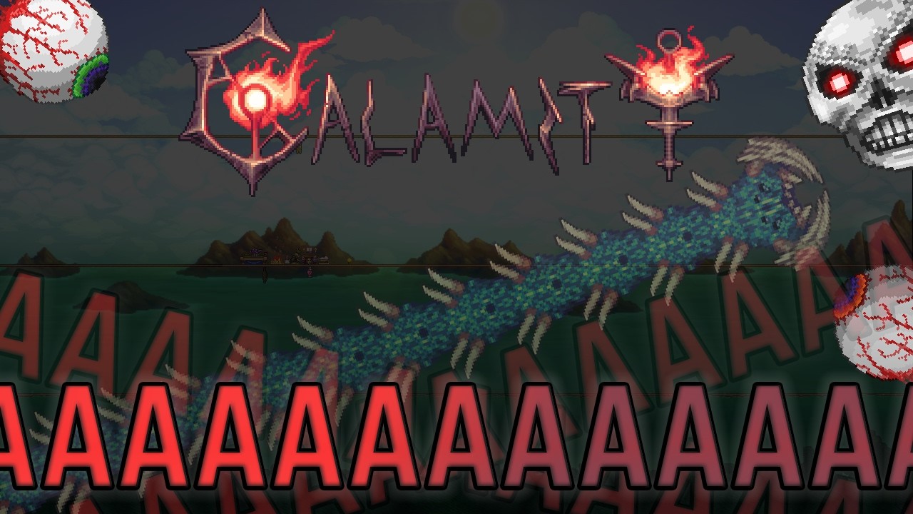 Terraria Calamity Death Mode №6 - Механическая преграда и какой-то червь