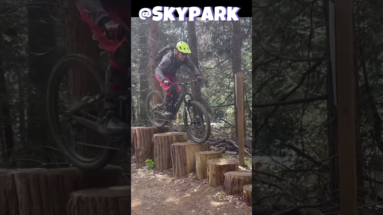 Riding the Stumps at Skypark Upline 2024