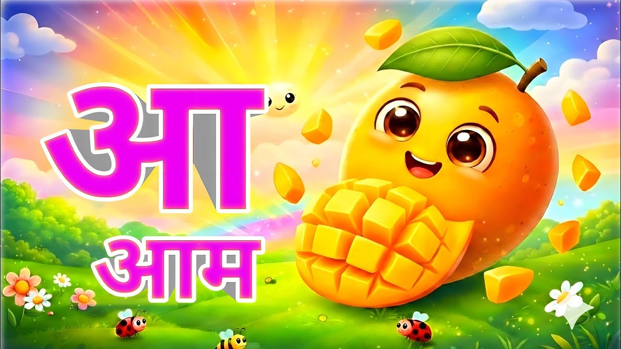 अ से अनार,आ से आम,हिन्दी वर्णमाला,ka se kabutar,a se anar,aa se aam,पफबभम, हिन्दीस्वरब्यंजन#kidssong