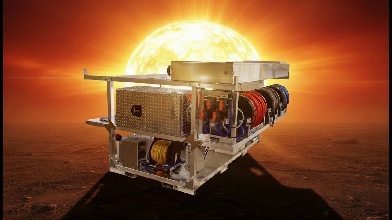 Solar Powered Truck Skid for Pressure Washing | Midwest Washing Equipment
