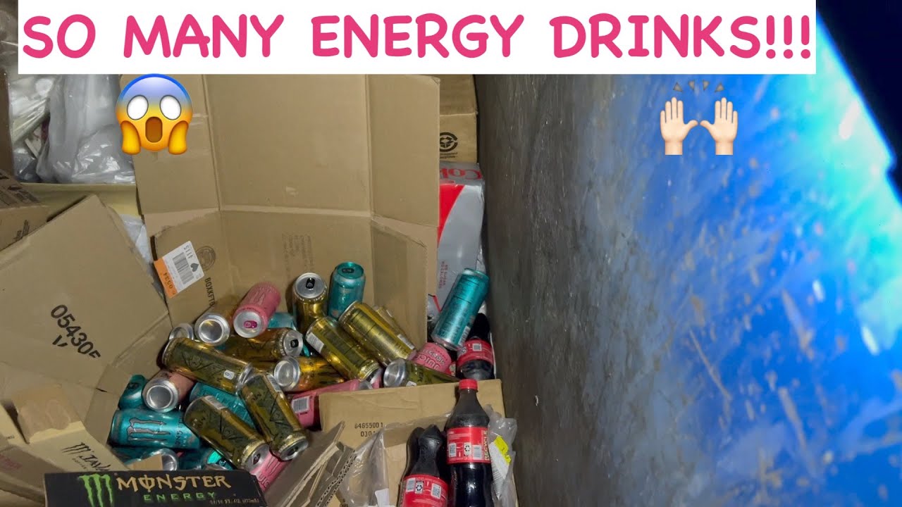 DUMPSTER DIVIN// I'VE NEVER BEEN SO HAPPY TO SEE  ENERGY DRINKS🤣🤣// LORD THESE DUMPSTERS R STANKY!