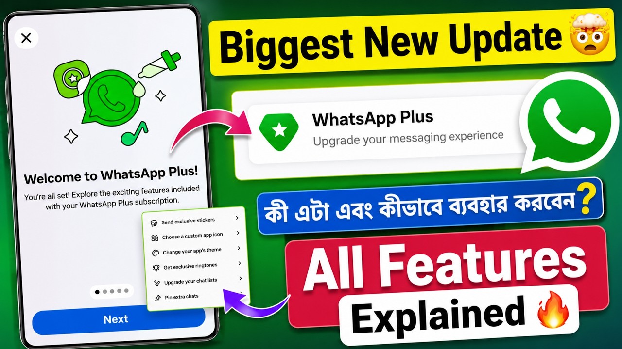 WhatsApp New Update 2026 🔥 | WhatsApp Plus Features & Subscription Details