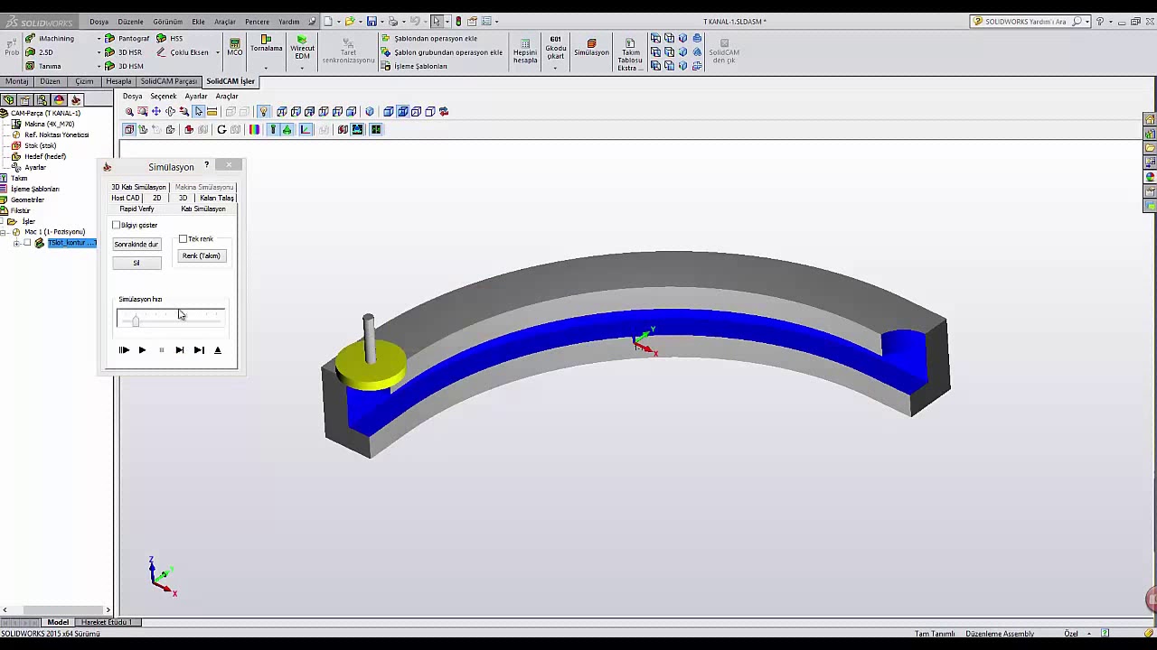 SolidCAM 2015 ile T Kanal İşleme Nasıl Yapılır