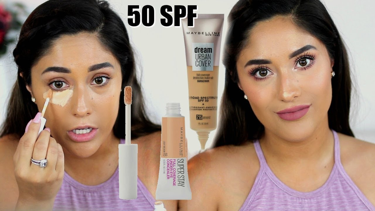NEW MAYBELLINE SUPERSTAY CONCEALER & URBAN COVER FOUNDATION REVIEW