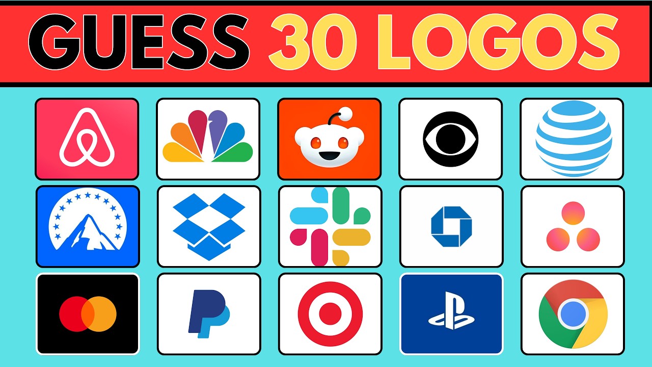 99% FAIL This Logo Quiz! Can You Guess All 30 Brands? 😱🔥