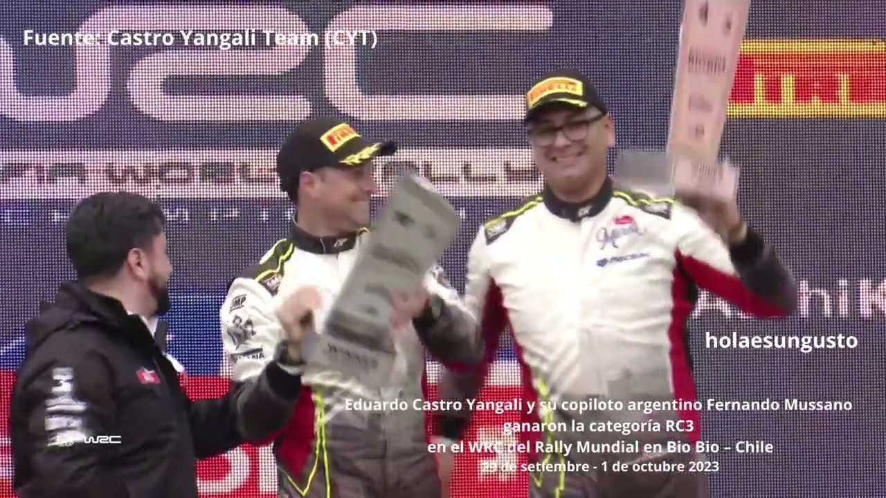 Hist&oacute;rico: Huanca&iacute;no Eduardo Castro gana el rally mundial WRC3 en Chile