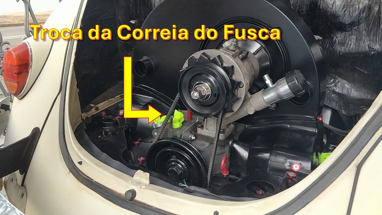 Troca da Correia do Alternador do Fusca