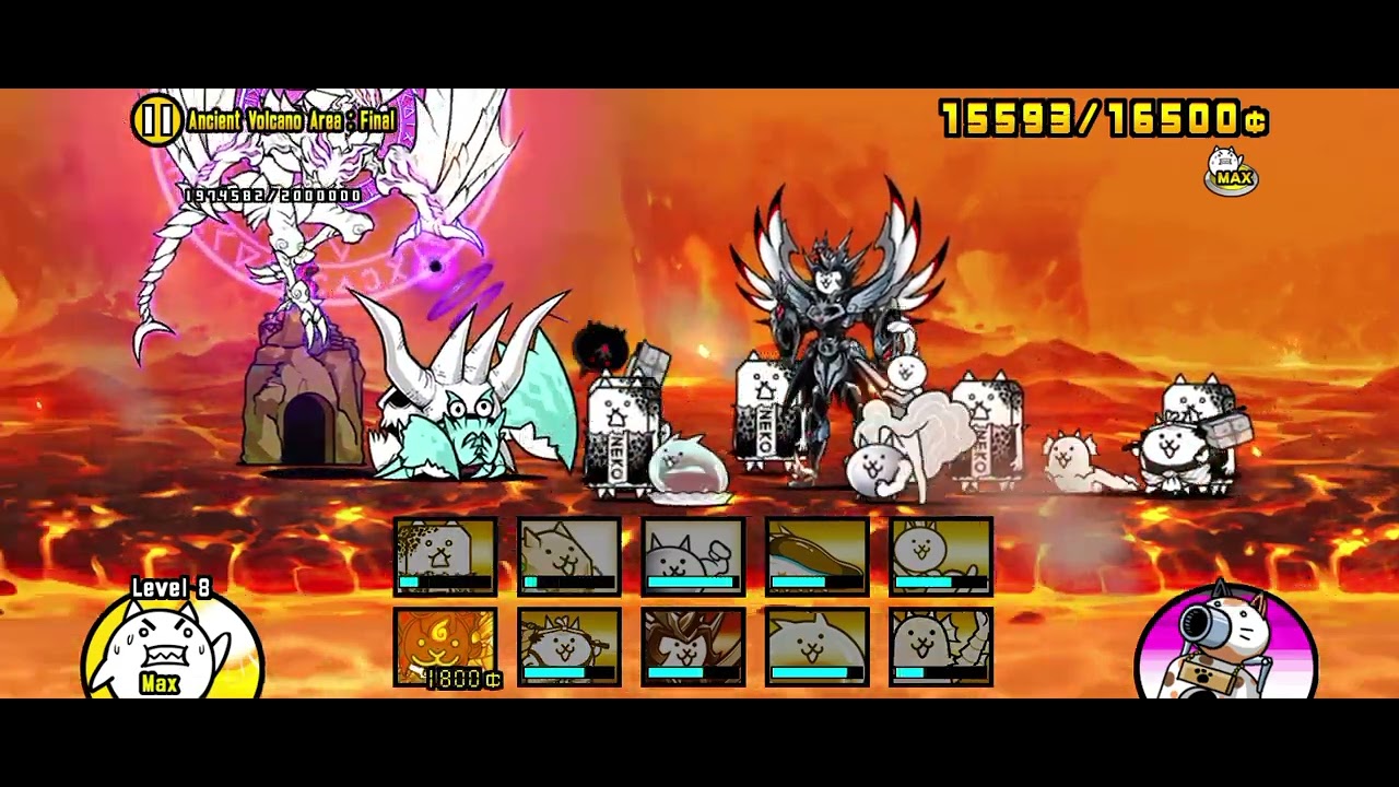 Beating Ancient Volcano: Final #battlecats #iiywbbg #gaming 