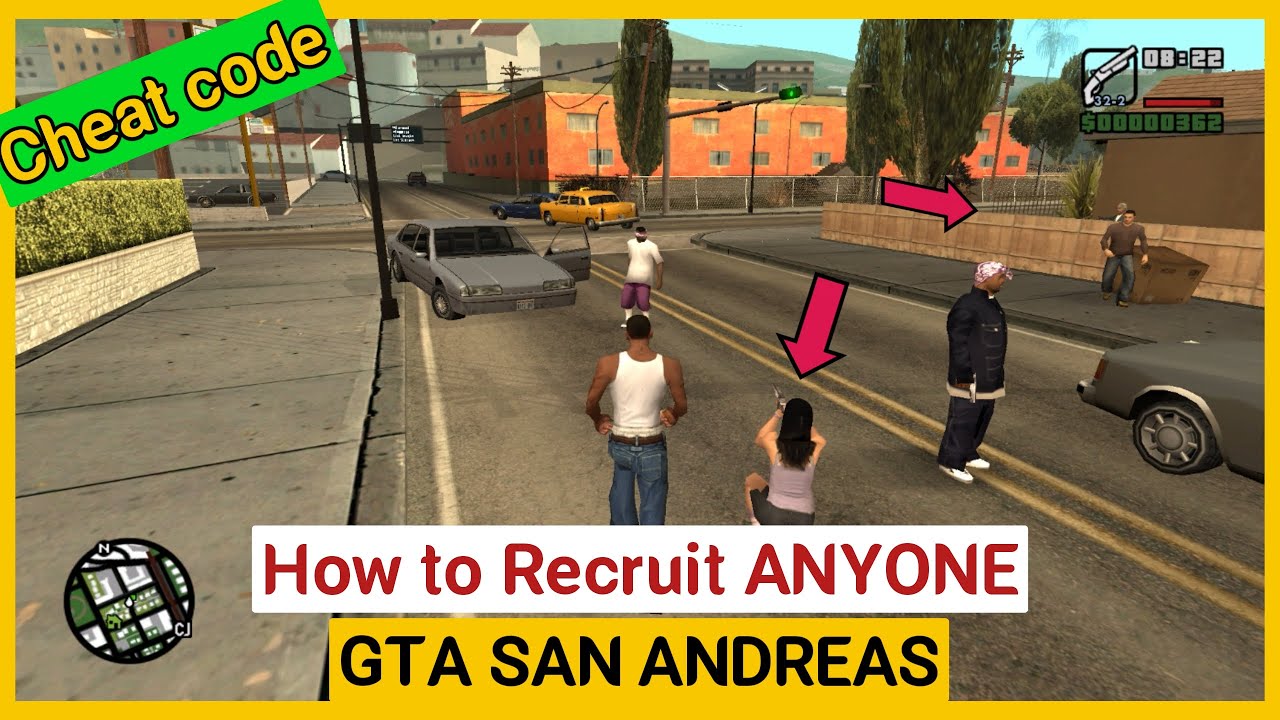 How to Recruit ANYONE in GTA San Andreas (PC, PlayStation & Xbox Cheat Code)