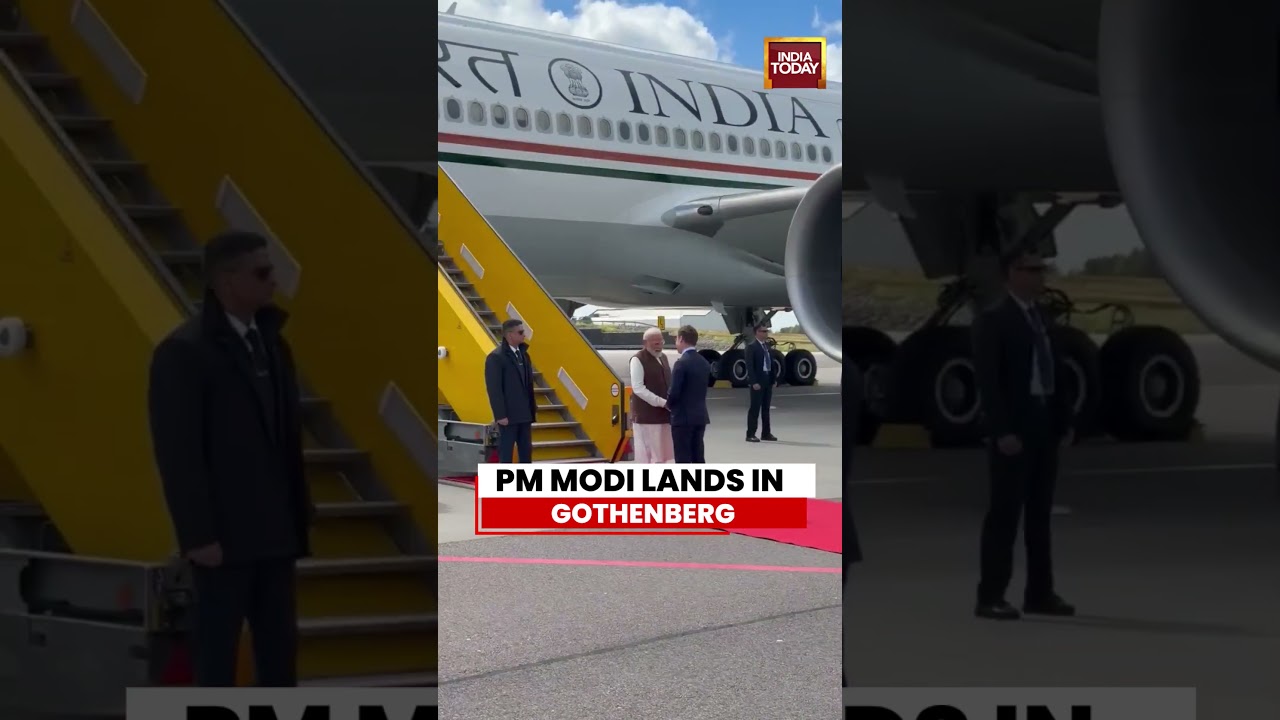 Breaking News: PM Modi Receives Warm Welcome in Sweden by PM Ulf Kristersson #pmmodi #sweden