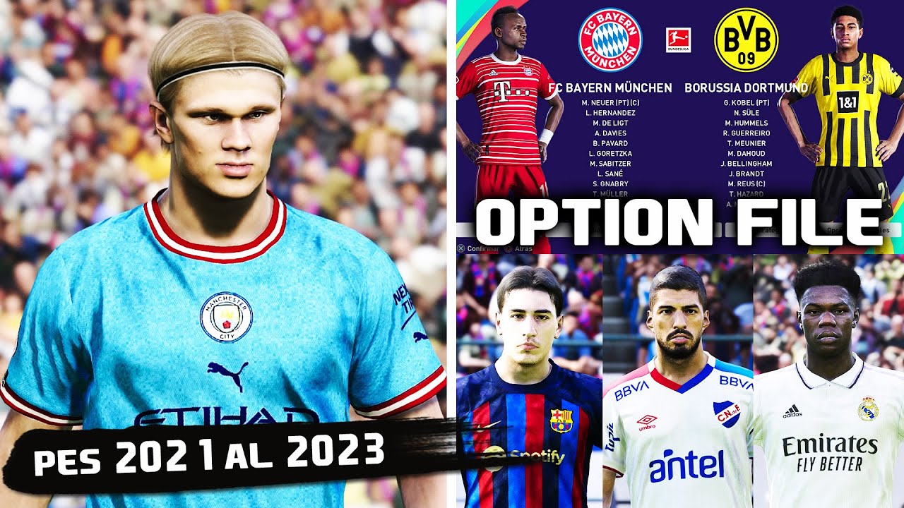 PES 2021 ACTUALIZADO AL 2023 | OPTION FILE PS4 - PS5 - PC || TUTORIAL