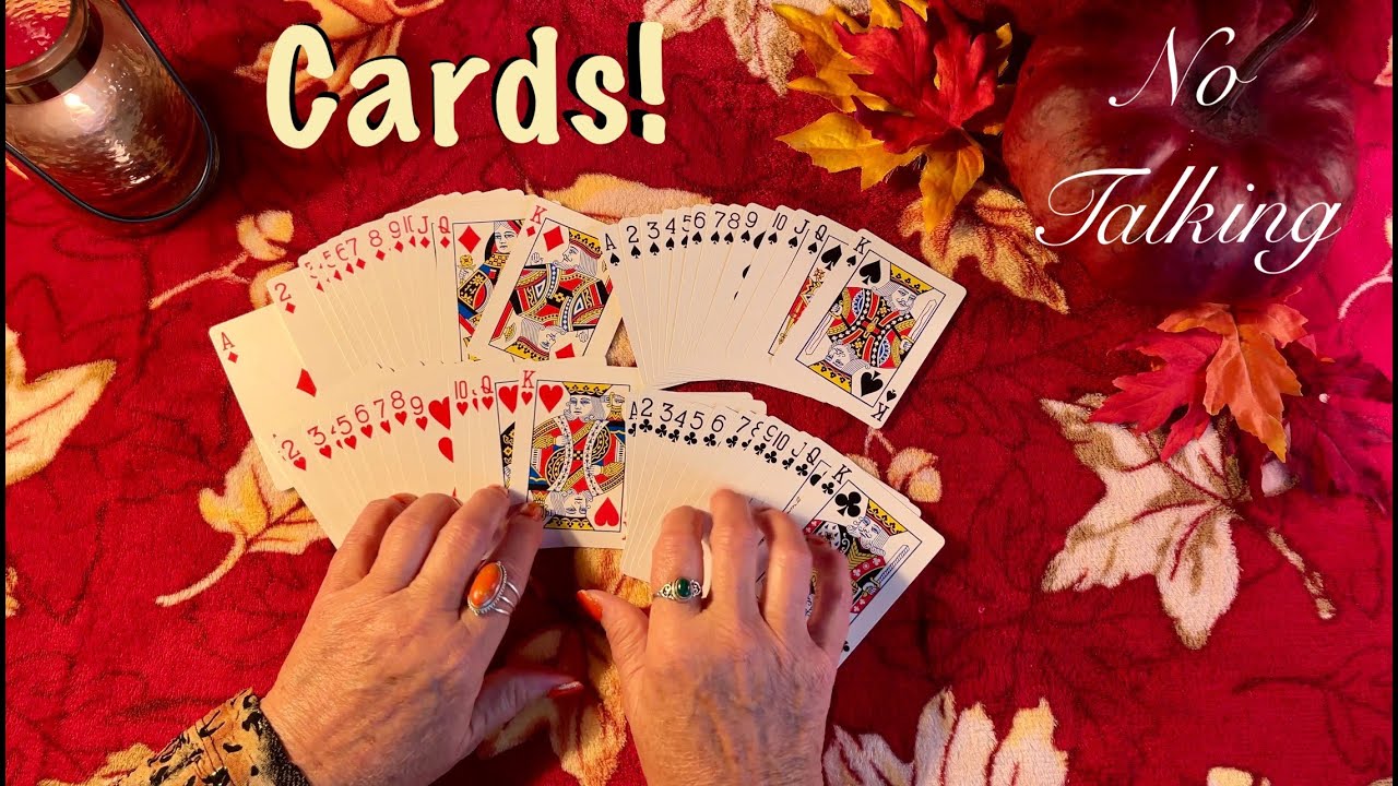 ASMR Request! Card playing! (No talking version) Solitaire and various games.