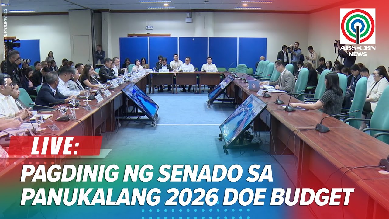 LIVE: Senate hearing on the proposed 2026 Department of Energy budget | ABS-CBN News