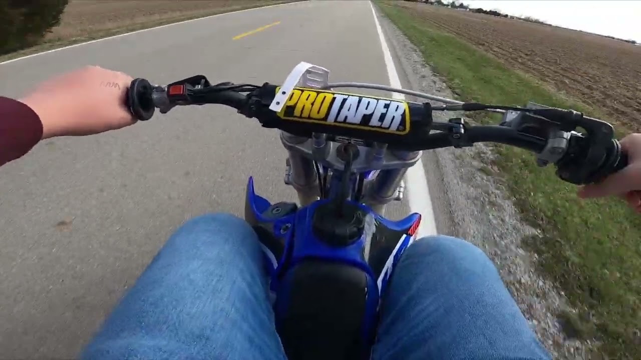 YZ80 Top Speed Run.