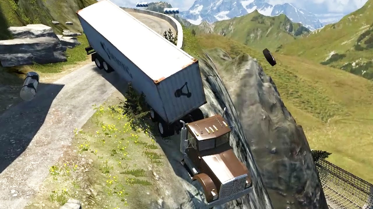 Deadly Spike Strip Crashes! High Speed and Slow Mo Crash Testing - BeamNG Drive Gameplay Highlights