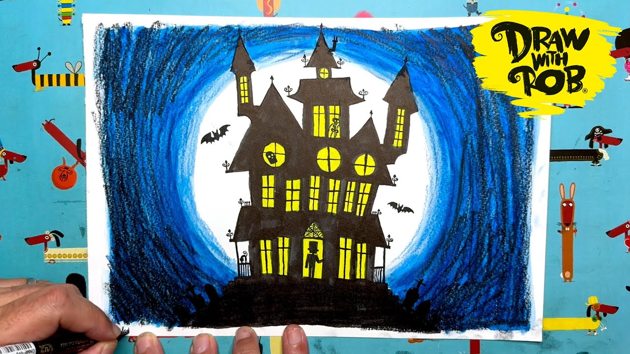 #DrawWithRob 163 Haunted Mansion