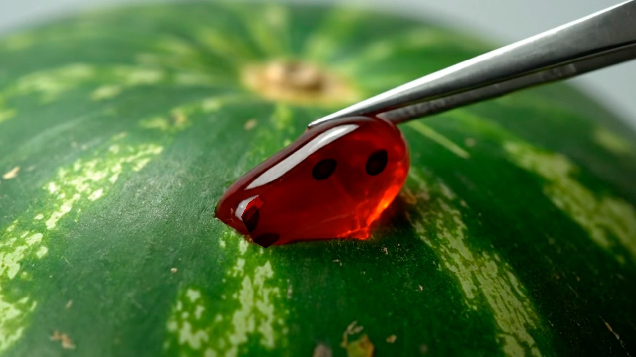 【AI】Oozing Jelly Extraction【JellyPlucking fruit】#asmr #ai #JellyPlucking #relaxing #satisfying