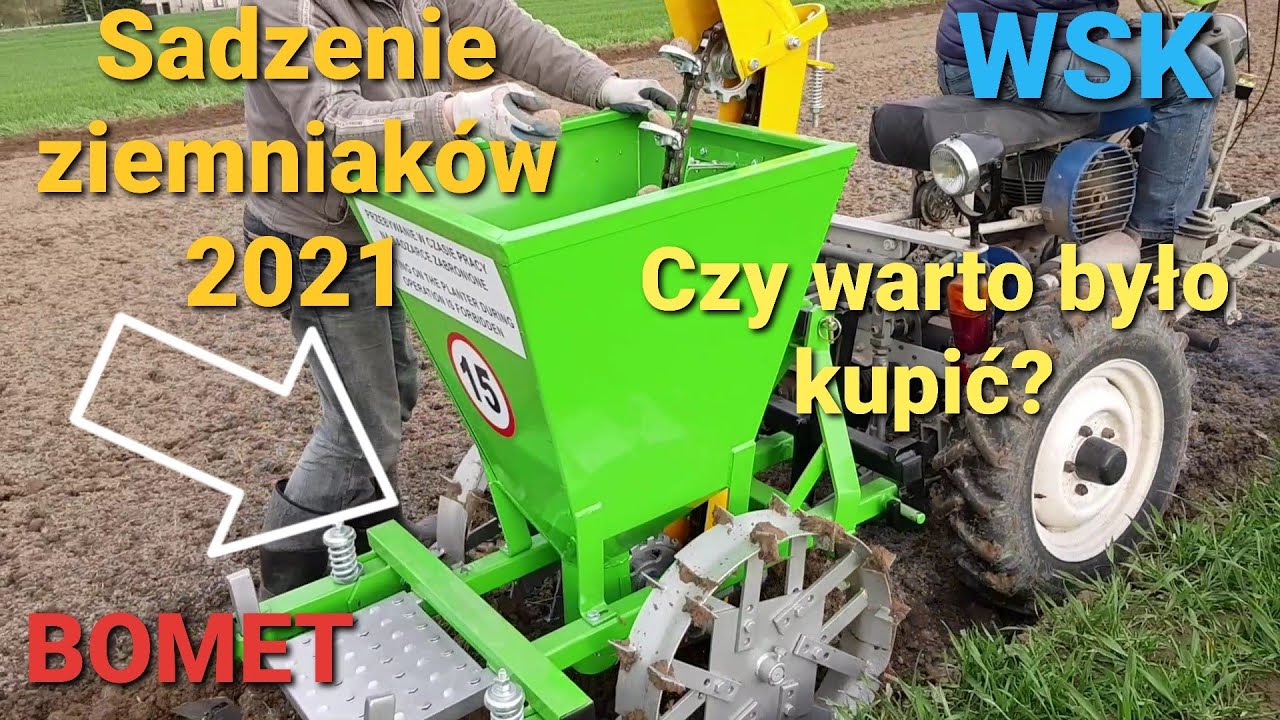 Sadzenie ziemniaków WSK 125 i sadzarka BOMET