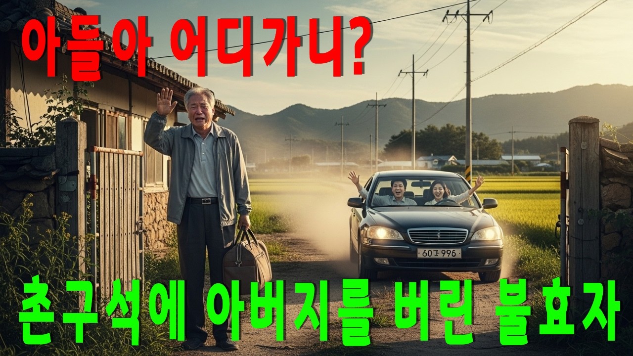 늙고 병들었다고 시아버지를 시골 촌구석에 몰래 버리고 도망간 아들과 며느리