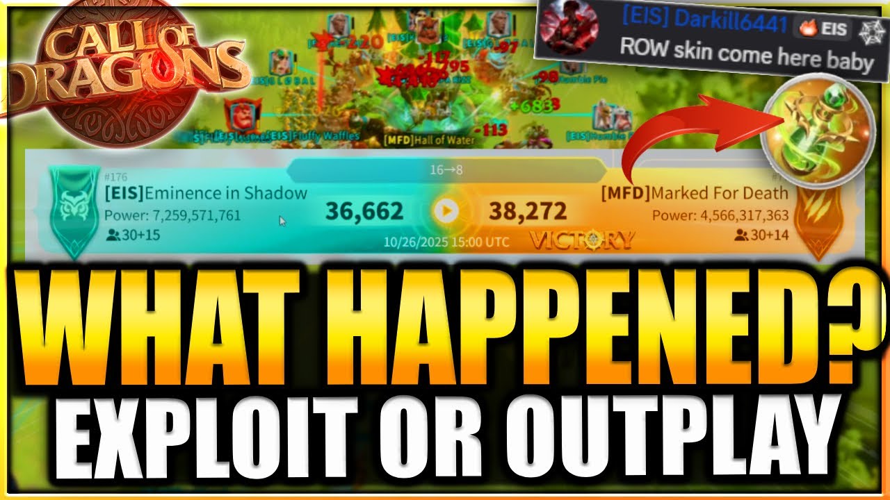 CRAZY ROW LEAGUE UPSET - How did EIS lose to MFD? - Call of Dragons
