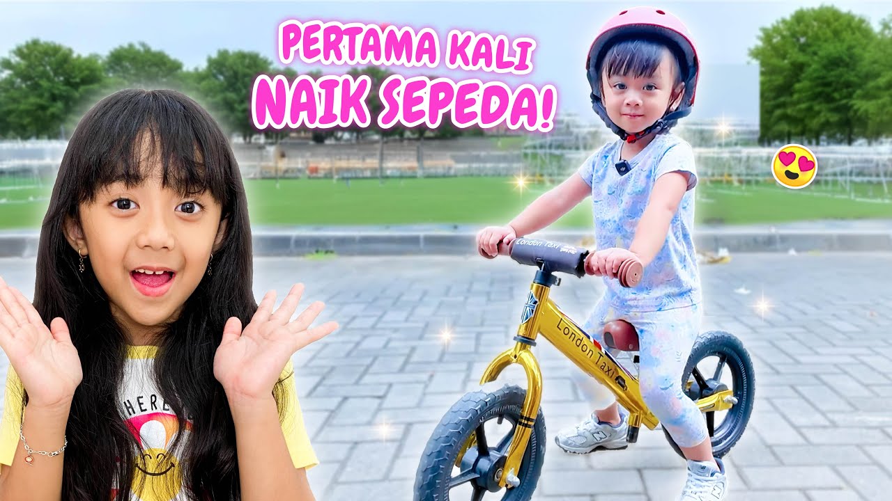 SERU BANGET ! SEHARIAN AUDREY MAIN SEPEDA SEPATU RODA SAMA MAMA PAPA