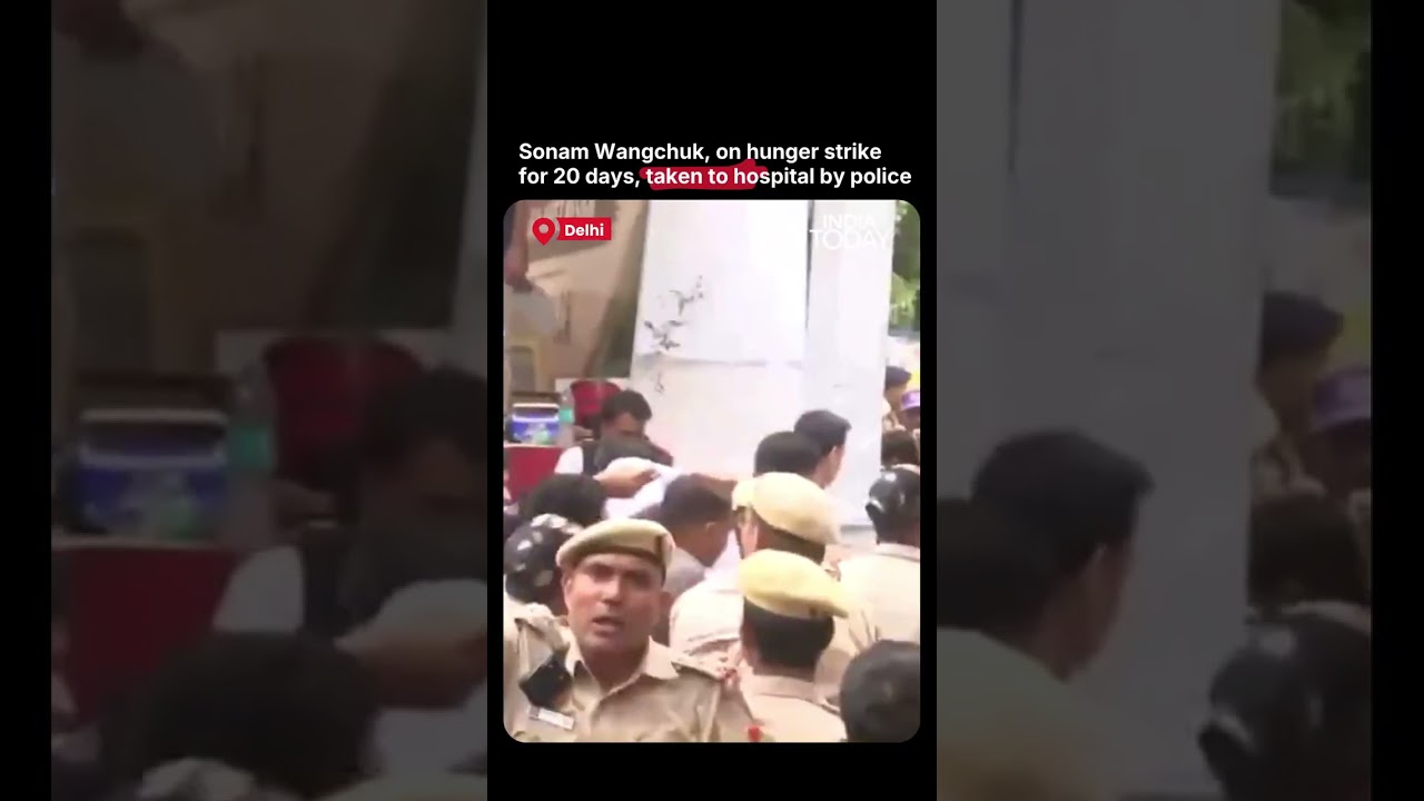 Sonam Wangchuk Hospitalised After Hunger Strike, Delhi Police Cite HC Order | #sonamwangchuk