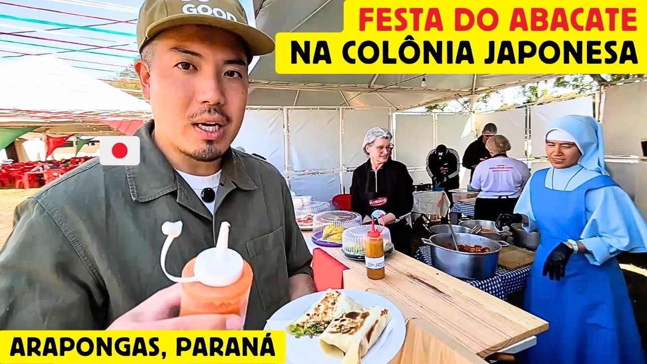 Festa do abacate na colônia japonesa em Arapongas, Paraná