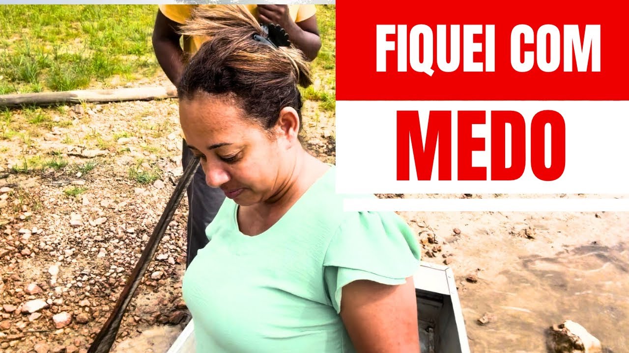 Para ir pescar lá,tive que enfrentar o medo😰 