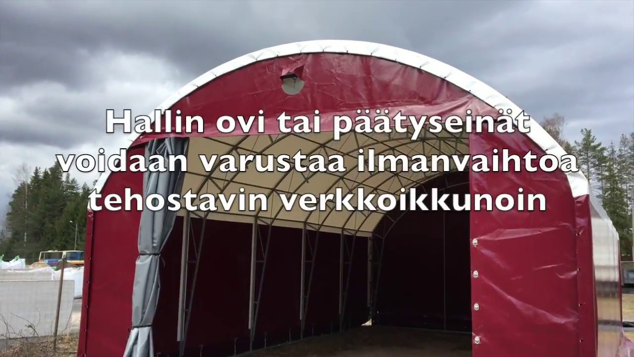 Pressuhallin pystytys