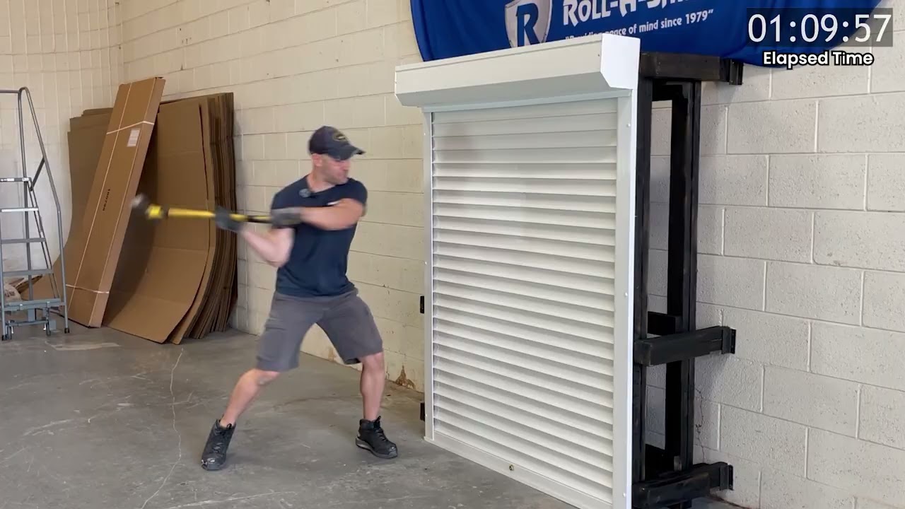 Trying to Break a Roll-A-Shield Rolling Shutter (Full Version)