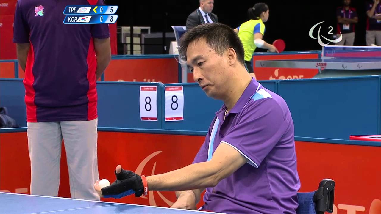 Table Tennis - KOR versus TPE - Men's Singles - Class 4 Group E - London 2012 Paralympic Games