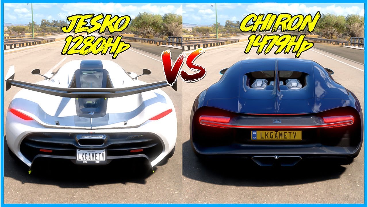 FH5 DRAG RACE - Koenigsegg Jesko vs Bugatti Chiron