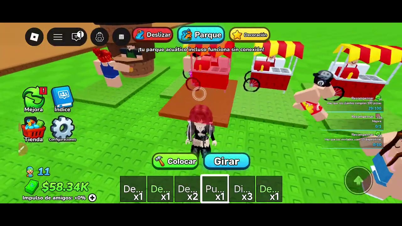 Jugando a crear mi parque parte 2