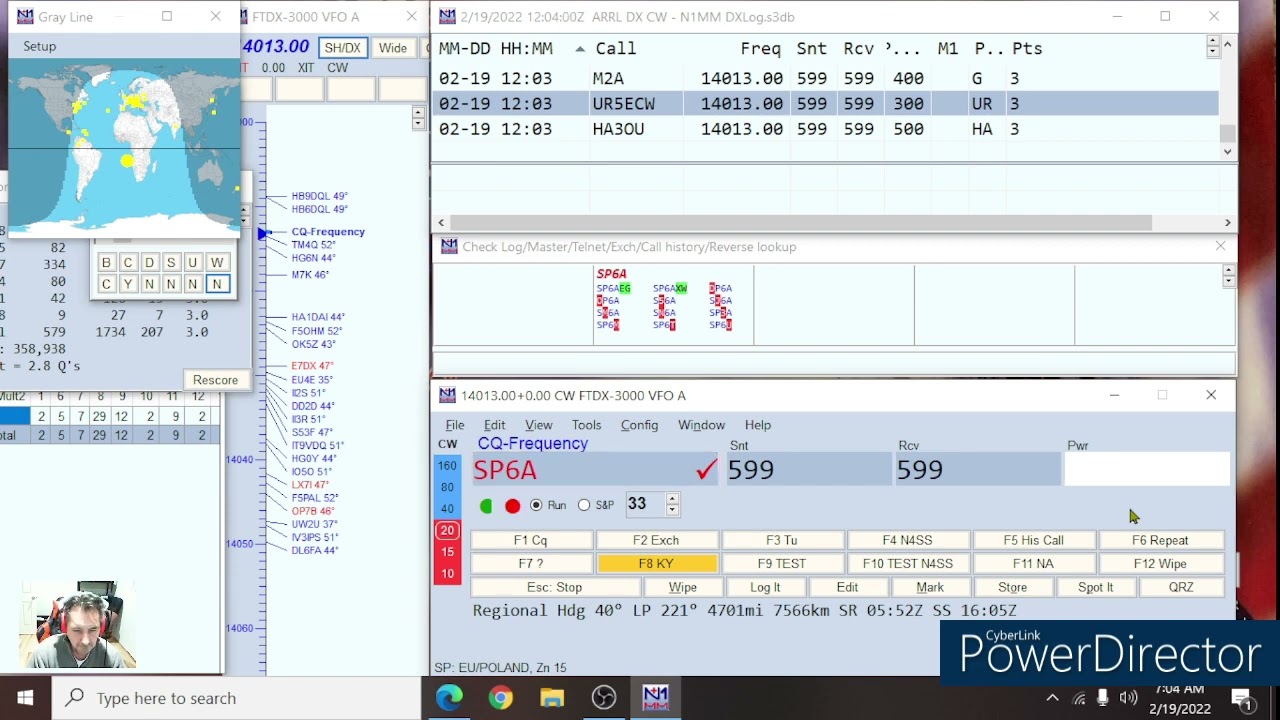 ARRL DX CW 2022 N4SS 20 meter run
