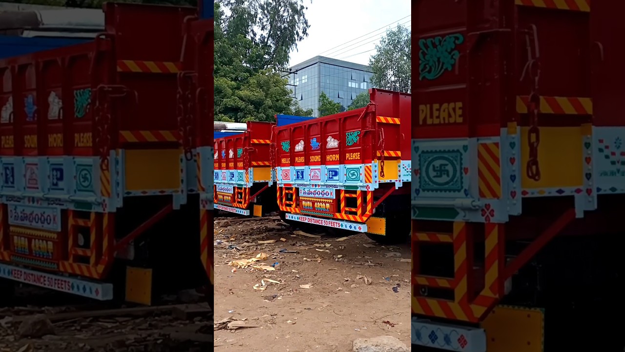 Brand New Tata 16tyre trucks Body building work at Vijayawada Autonagar #trucks#shorts #viral #short