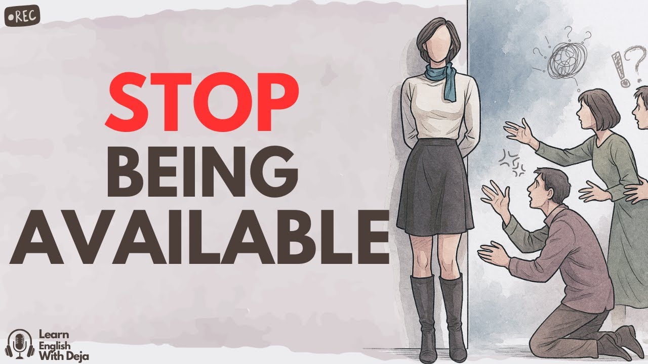 When You Stop Being Available, Everything Changes | English Podcast for Learning & Shadowing
