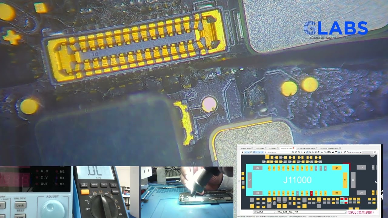 Iphone 12 pro  Linea I2C dañada No enciende se reinicia